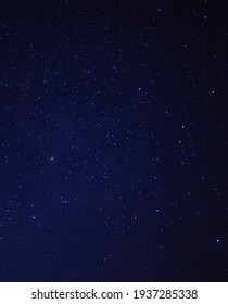 Background image of starry night sky. Image contains noise and grains due to high ISO and soft focus due to slow shutter. - Shutterstock ID 1937285338
