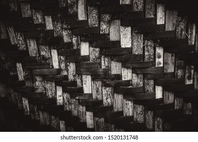 Background image of weaving baskets with antique tone decoration