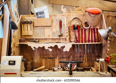 Background Image Woodworking Workshop Carpenters Work Stock Photo Edit Now 633390566