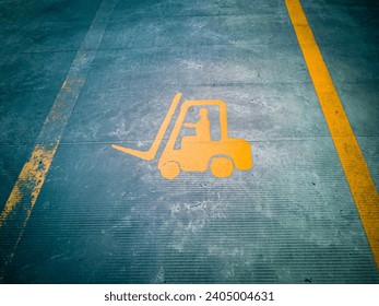Background images, textures, roads used only for forklifts within industrial zones.