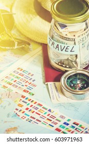Background journey. Map. Selective focus. 