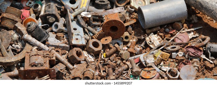 Background In The Junk Dealer With Rusted Hardware