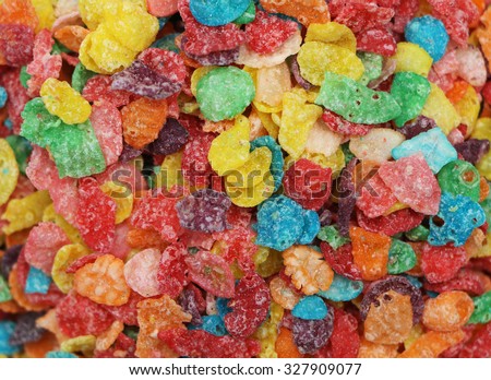 A Background of Kids Breakfast Cereal