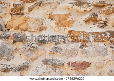Background of a large ancient stone wall