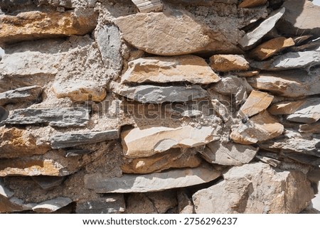 Background of a large ancient stone wall