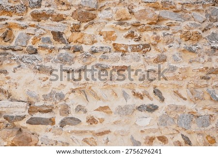 Background of a large ancient stone wall