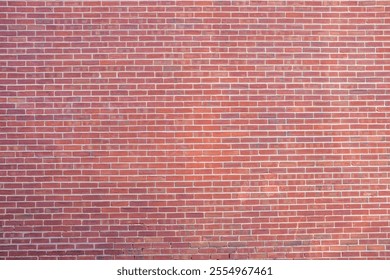 Background from a large wall made of red bricks