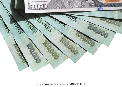 Background Of Lebanese Lira Money With Dollars Money Representing The Economic Crisis In Lebanon Lebanese Crisis