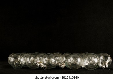 Background with a lot of light bulbs