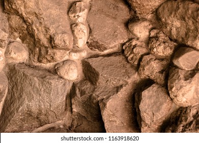Background of lined stones - Shutterstock ID 1163918620