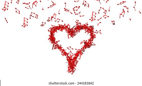 Music Note Heart Images Stock Photos Vectors Shutterstock