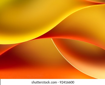 background macro image of colorful origami pattern made of curved sheets of paper