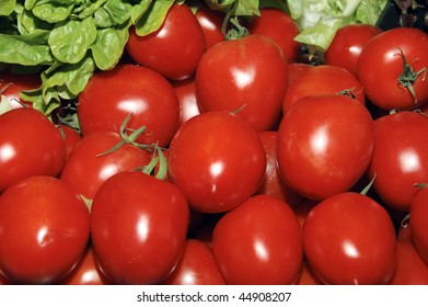 background made of a close-up of the tomatoes
