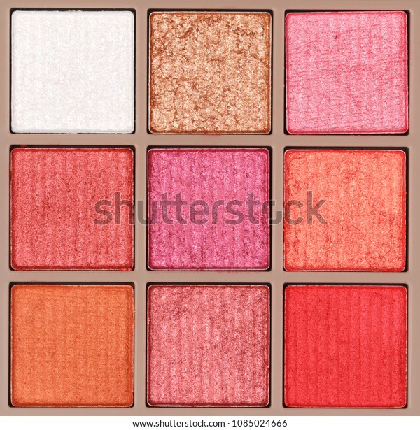 background of makeup\
eyeshadows palette\
glitter
