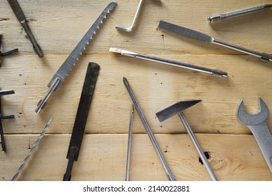 Background with many different tools for DIY, construction, renovation