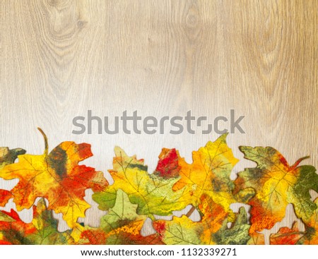 Background with maple leaves.