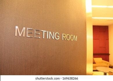 Background Of Meeting Room Door