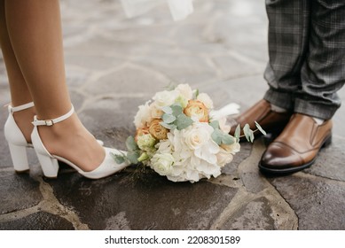 Background With Men's And Women's Shoes