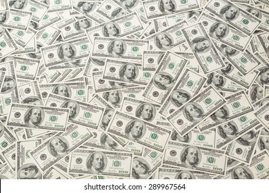 Background with money american hundred dollar bills - Shutterstock ID 289967564