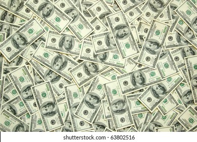 Background with money american hundred dollar bills - Shutterstock ID 63802516