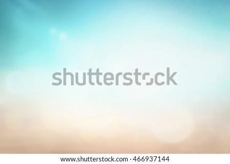 background of nature concept: Abstract blur beach and blue sunrise