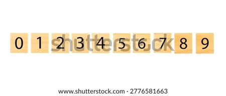 Background of numbers isolated on white background. Number wood block cubes for learning Mathematic, education math concept. childhood education. numbers kids. Finance data concept. pattern. financial crisis concept. 