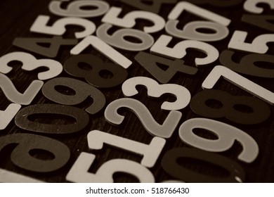 Background of numbers. from zero to nine. Background with numbers.