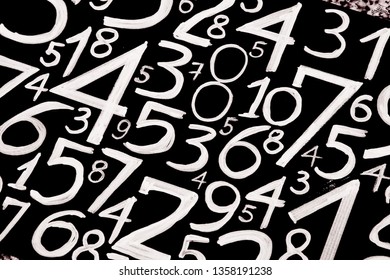 Background of numbers. from zero to nine. Mathematical equations and formulas.Numbers texture - Powered by Shutterstock - Get 15% off with code: PIKWIZARD15