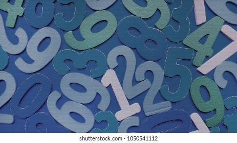 Background of numbers. from zero to nine. Background with numbers. Numbers texture