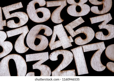 Background of numbers. from zero to nine. Background with numbers. Numbers texture