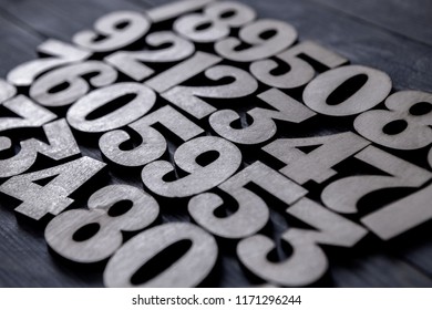 Background of numbers. from zero to nine. Background with numbers. Numbers texture