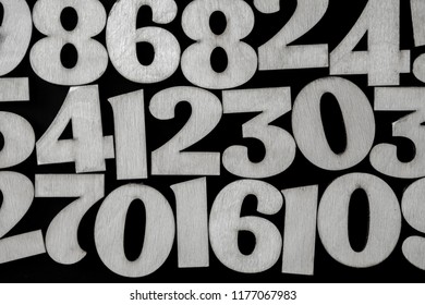 Background of numbers. from zero to nine. Background with numbers. Numbers texture