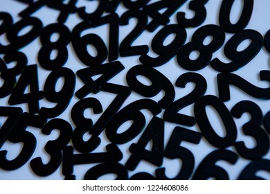 Background of numbers. from zero to nine. Background with numbers. Numbers texture. Mathematics concept