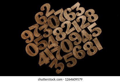 Background of numbers. from zero to nine. Background with numbers. Numbers texture. Mathematics concept