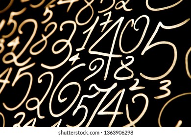 Background of numbers. from zero to nine. Background with numbers. Numbers texture. Mathematics concept