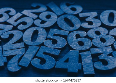 Background of numbers. from zero to nine. Numbers texture. Finance data concept. Mathematics. Seamless pattern with numbers. financial crisis concept. Business success. 