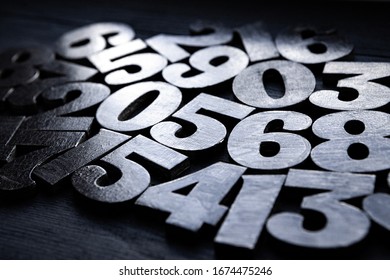 Background of numbers. from zero to nine. Numbers texture. Finance data concept. Mathematics. Seamless pattern with numbers. financial crisis concept. Business success. 
