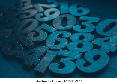 Background of numbers. from zero to nine. Numbers texture. Finance data concept. Matematic. Seamless pattern with numbers. financial crisis concept. Business success. 