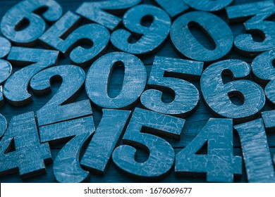 Background of numbers. from zero to nine. Numbers texture. Finance data concept. Matematic. Seamless pattern with numbers. financial crisis concept. Business success. 
