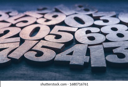 Background of numbers. from zero to nine. Numbers texture. Finance data concept. Matematic. Seamless pattern with numbers. financial crisis concept. Business success. 