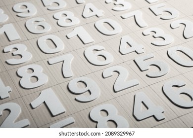 Background of numbers. from zero to nine. Numbers texture. Finance data concept. Matematic. Seamless pattern with numbers. financial crisis concept. Business success.