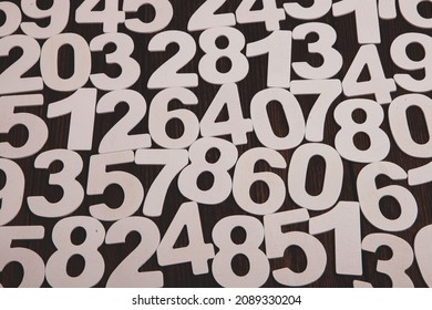 Background of numbers. from zero to nine. Numbers texture. Finance data concept. Matematic. Seamless pattern with numbers. financial crisis concept. Business success.