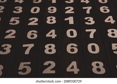 Background of numbers. from zero to nine. Numbers texture. Finance data concept. Matematic. Seamless pattern with numbers. financial crisis concept. Business success.