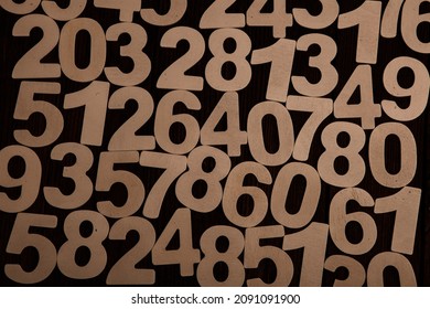 Background of numbers. from zero to nine. Numbers texture. Finance data concept. Matematic. Seamless pattern with numbers. financial crisis concept. Business success.