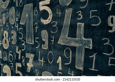Background of numbers. from zero to nine. Numbers texture. Finance data concept. Mathematic. Seamless pattern with numbers. financial crisis concept. Business success.