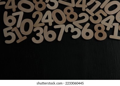 Background of numbers. from zero to nine. Numbers texture. Finance data concept. Mathematic. Seamless pattern with numbers. financial crisis concept.