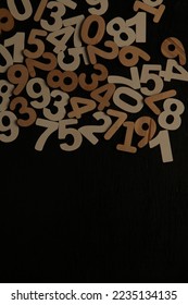 Background of numbers. from zero to nine. Numbers texture. Finance data concept. Mathematic. Seamless pattern with numbers. financial crisis concept. Business success.
