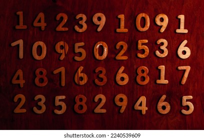 Background of numbers. from zero to nine. Numbers texture. Finance data concept. Mathematic. Seamless pattern with numbers. financial crisis concept. Business success.