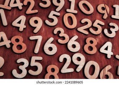 Background of numbers. from zero to nine. Numbers texture. Finance data concept. Mathematic. Seamless pattern with numbers. financial crisis concept. Business success.