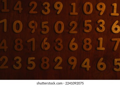 Background of numbers. from zero to nine. Numbers texture. Finance data concept. Mathematic. Seamless pattern with numbers. financial crisis concept. Business success.